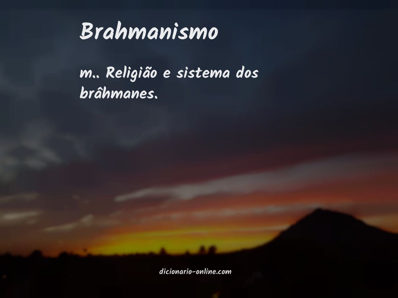 Significado de brahmanismo