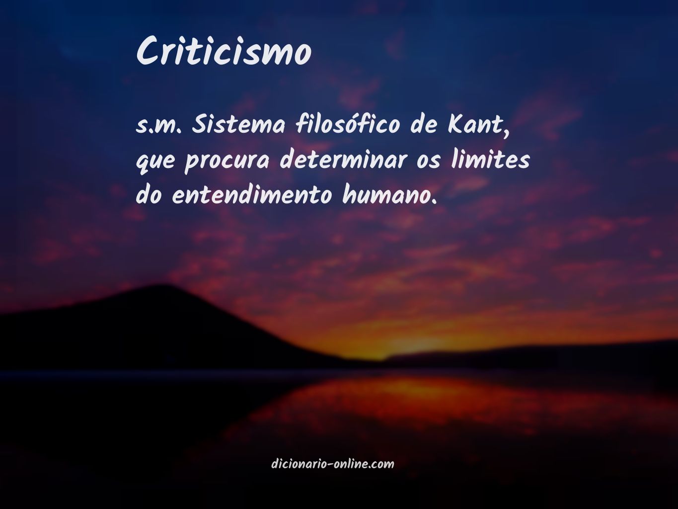 Significado de criticismo