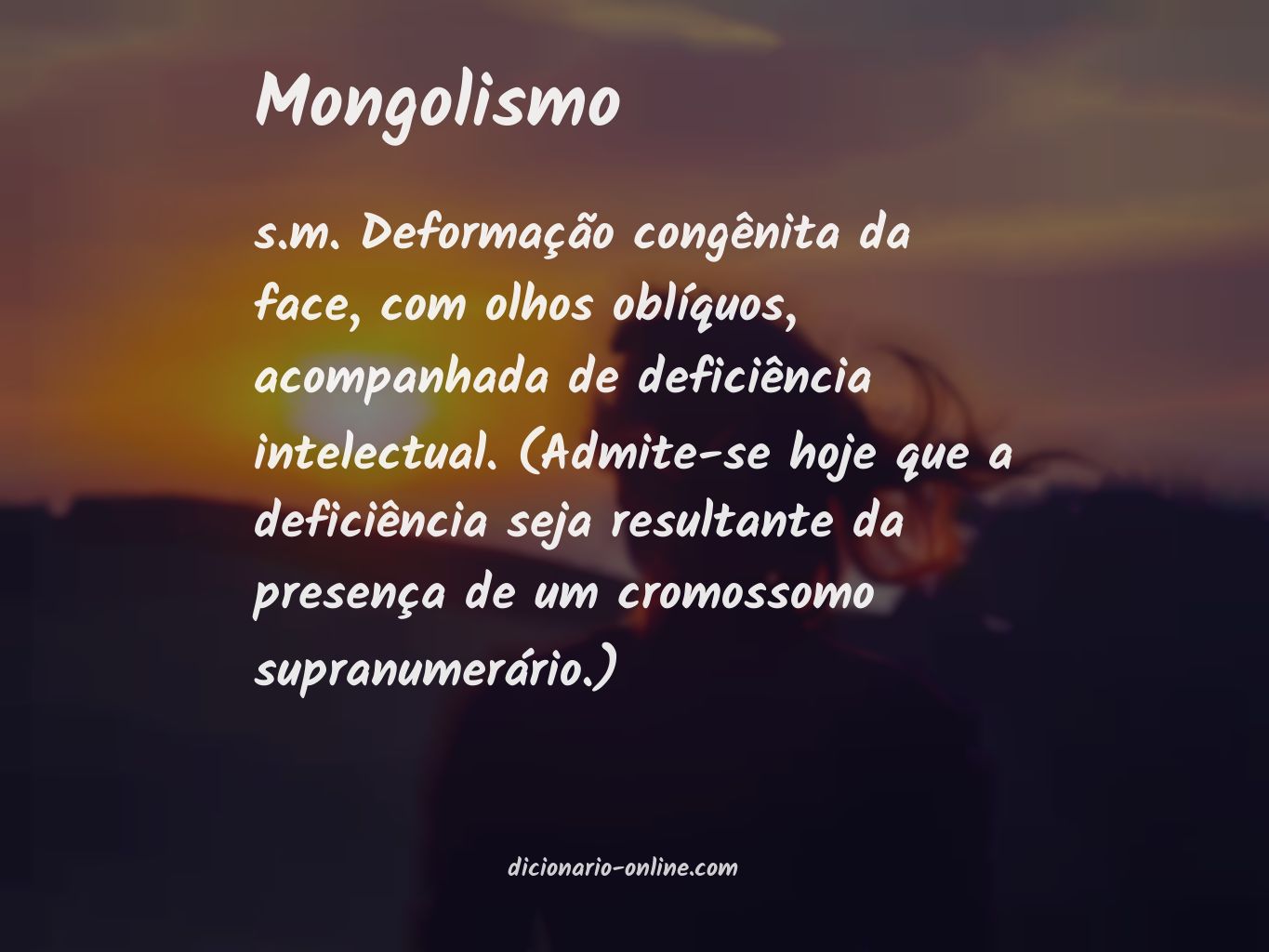 Significado de mongolismo
