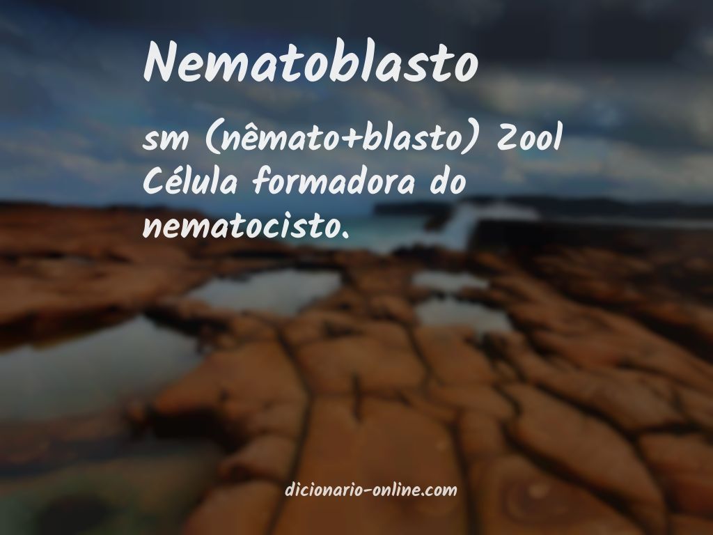 Significado de nematoblasto