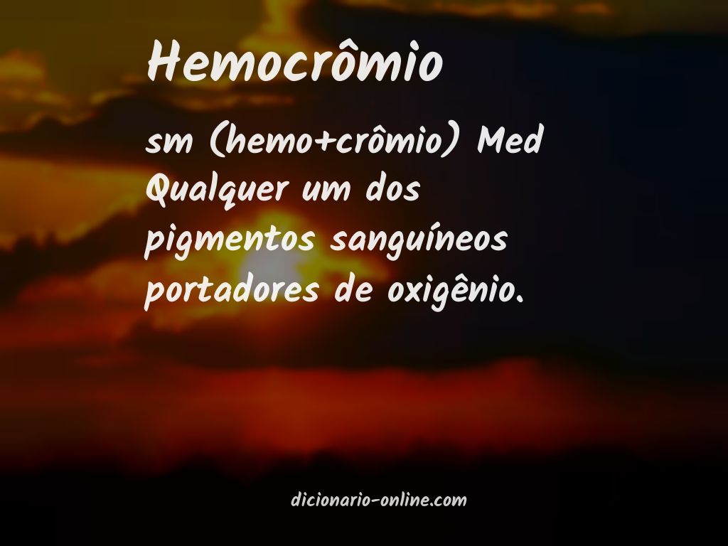 Significado de hemocrômio