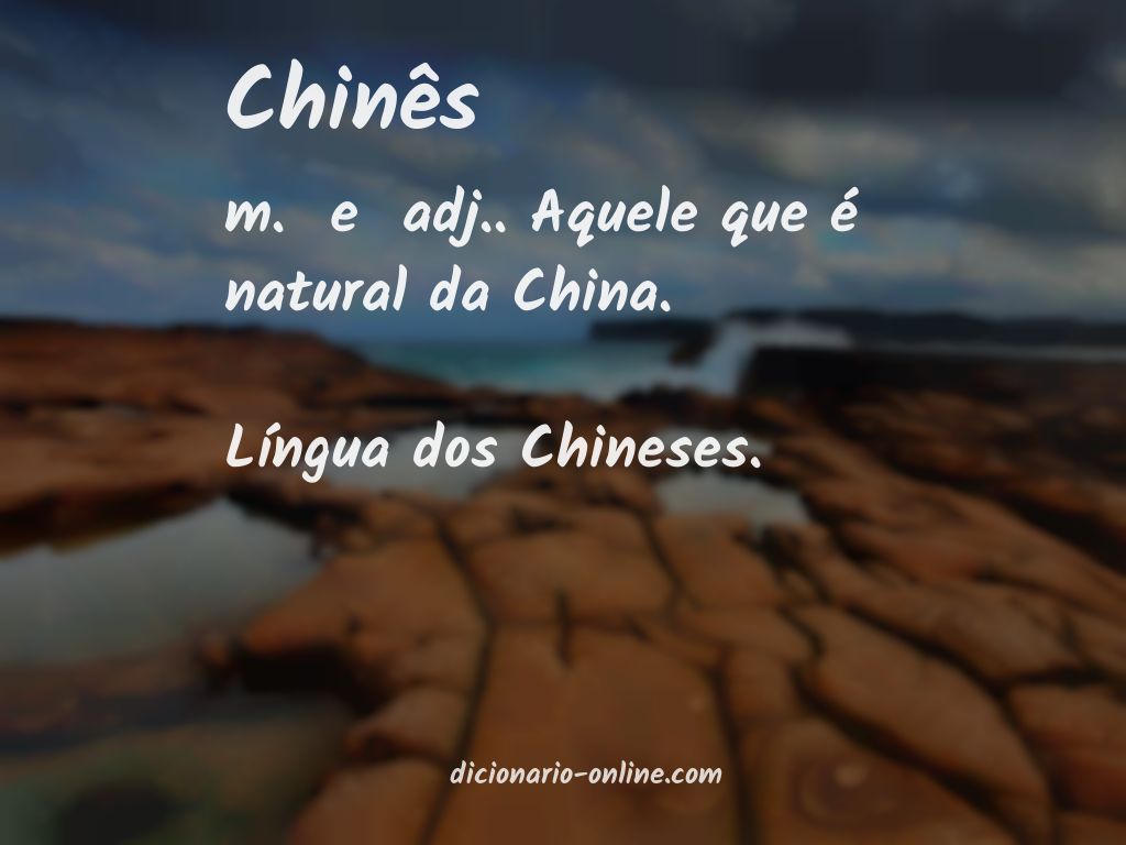 Significado de chinês