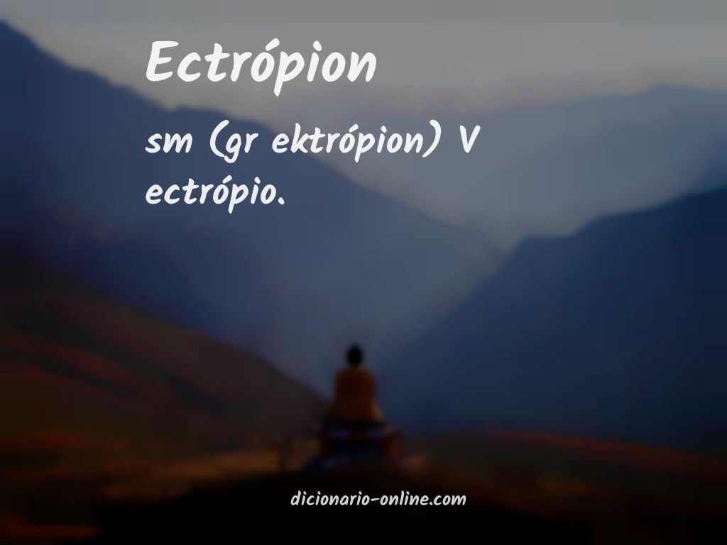 Significado de ectrópion