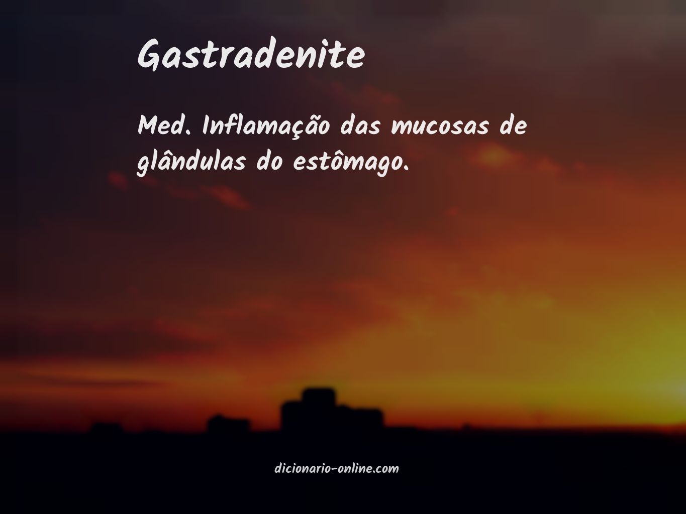 Significado de gastradenite