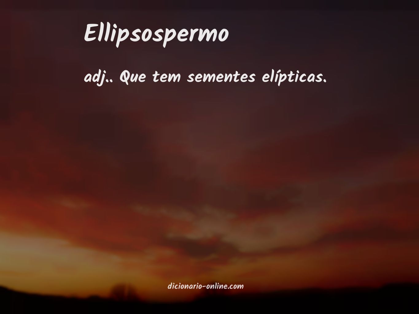 Significado de ellipsospermo