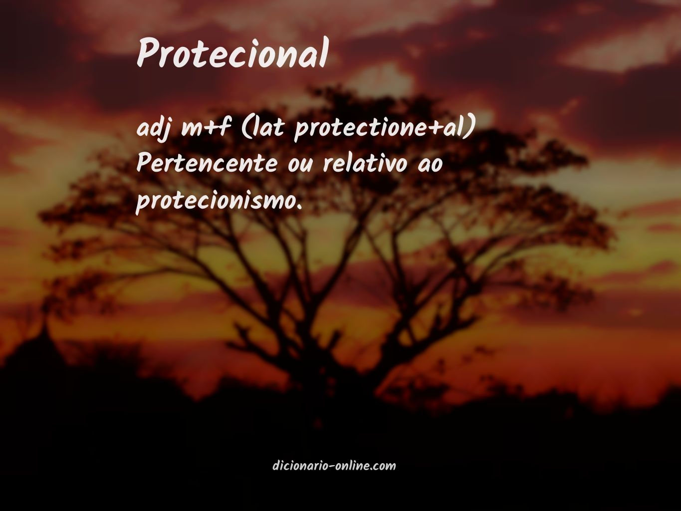 Significado de protecional
