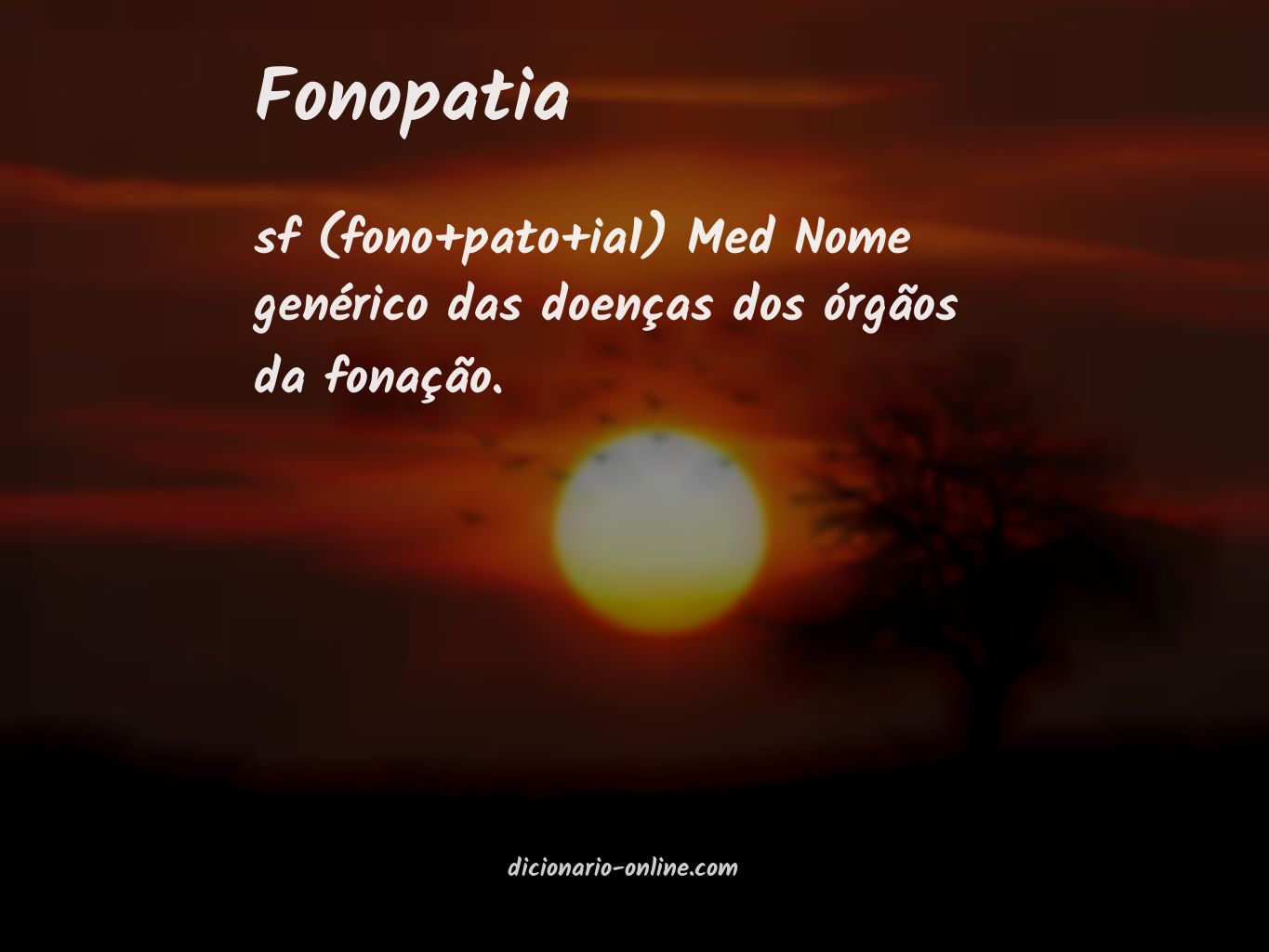 Significado de fonopatia