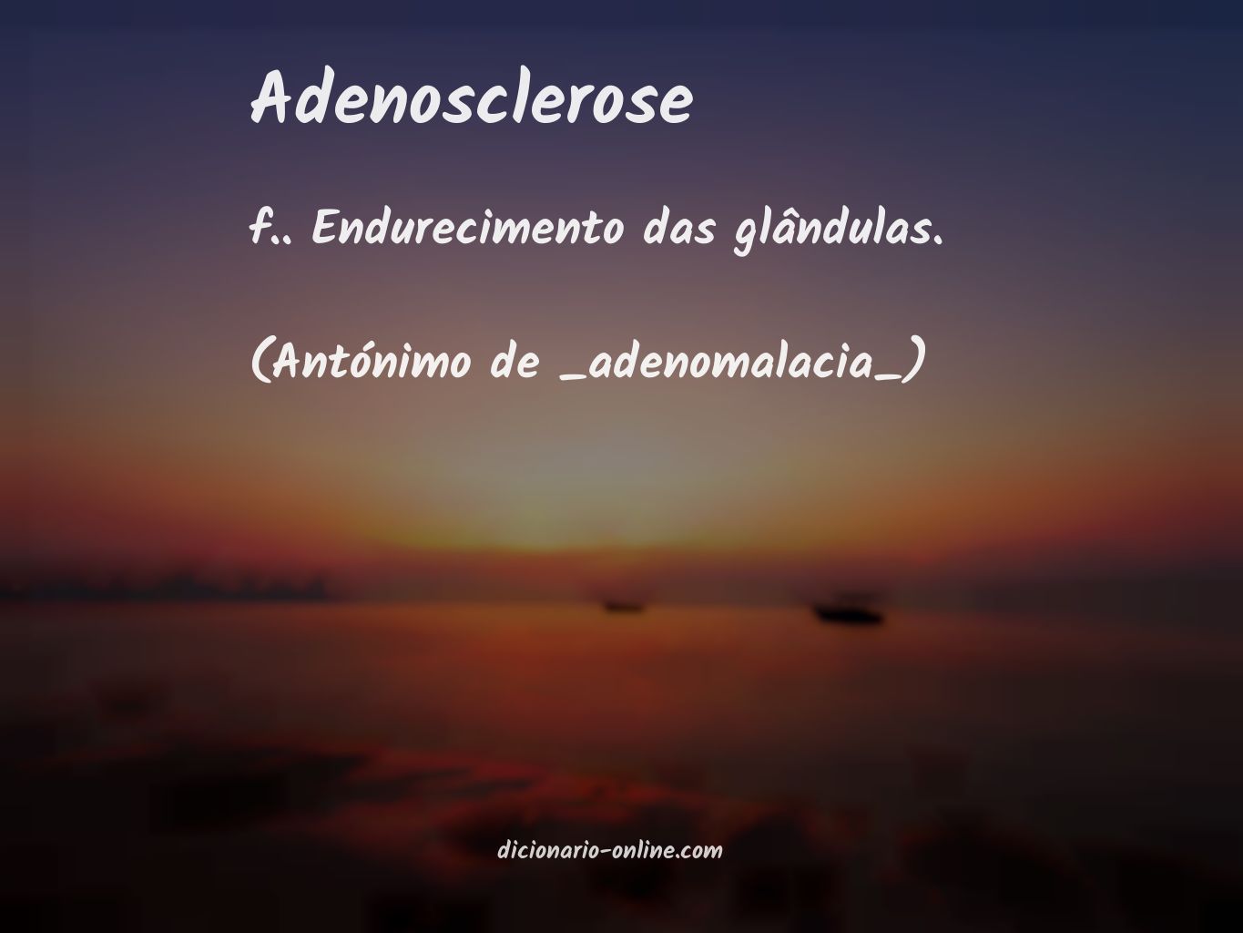 Significado de adenosclerose