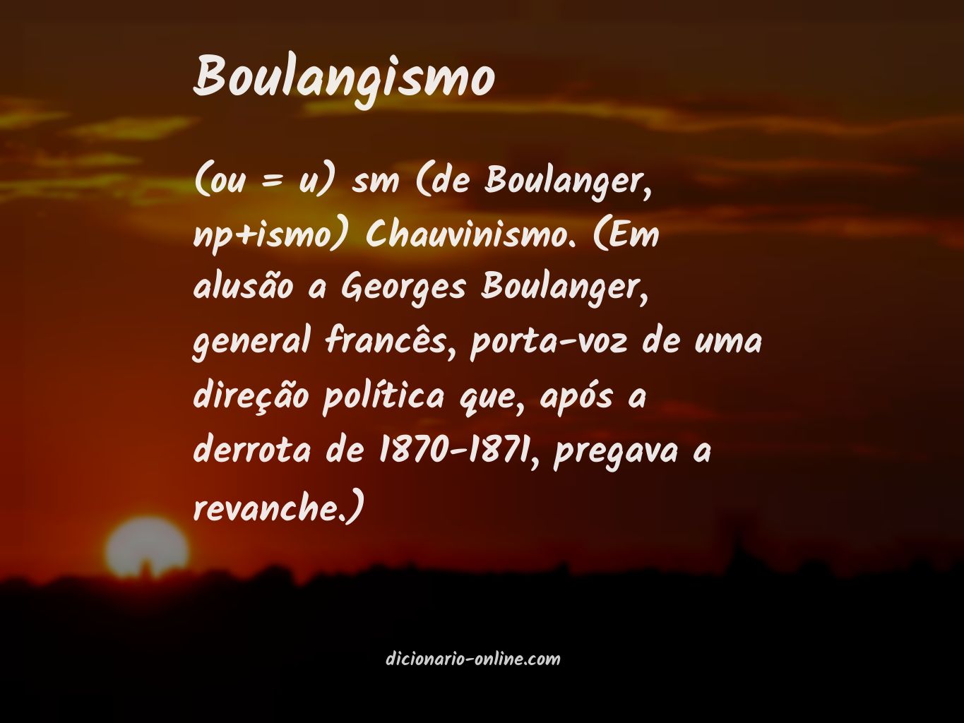 Significado de boulangismo