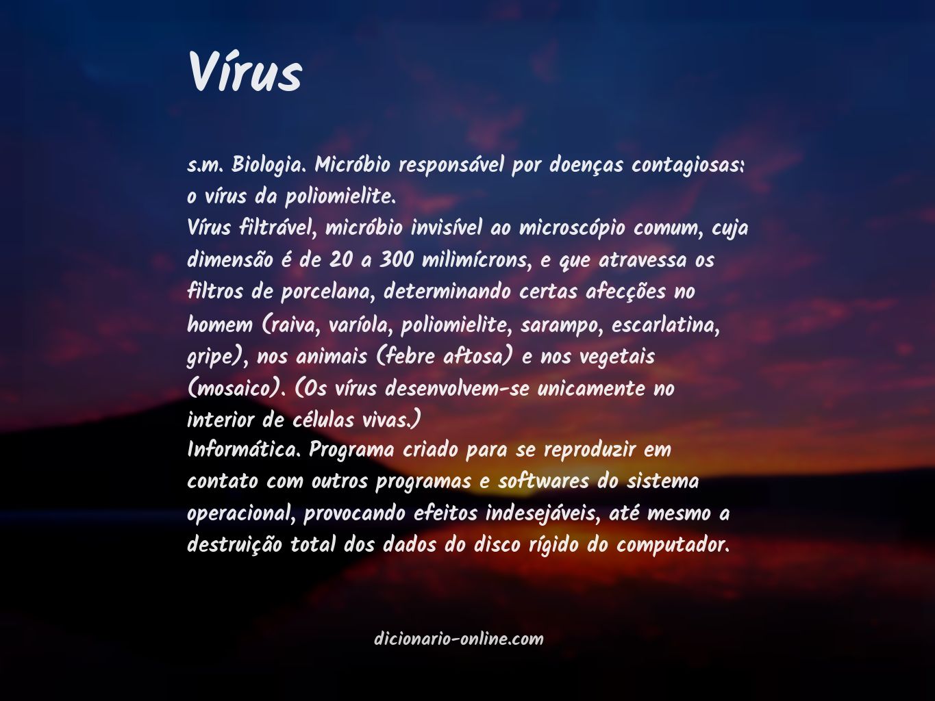 Significado de vírus