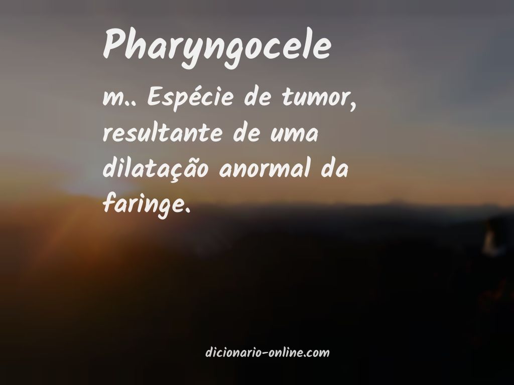 Significado de pharyngocele