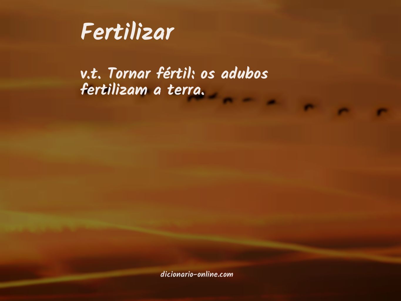 Significado de fertilizar