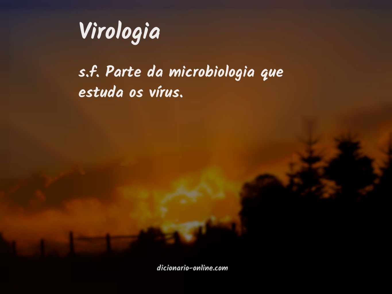 Significado de virologia