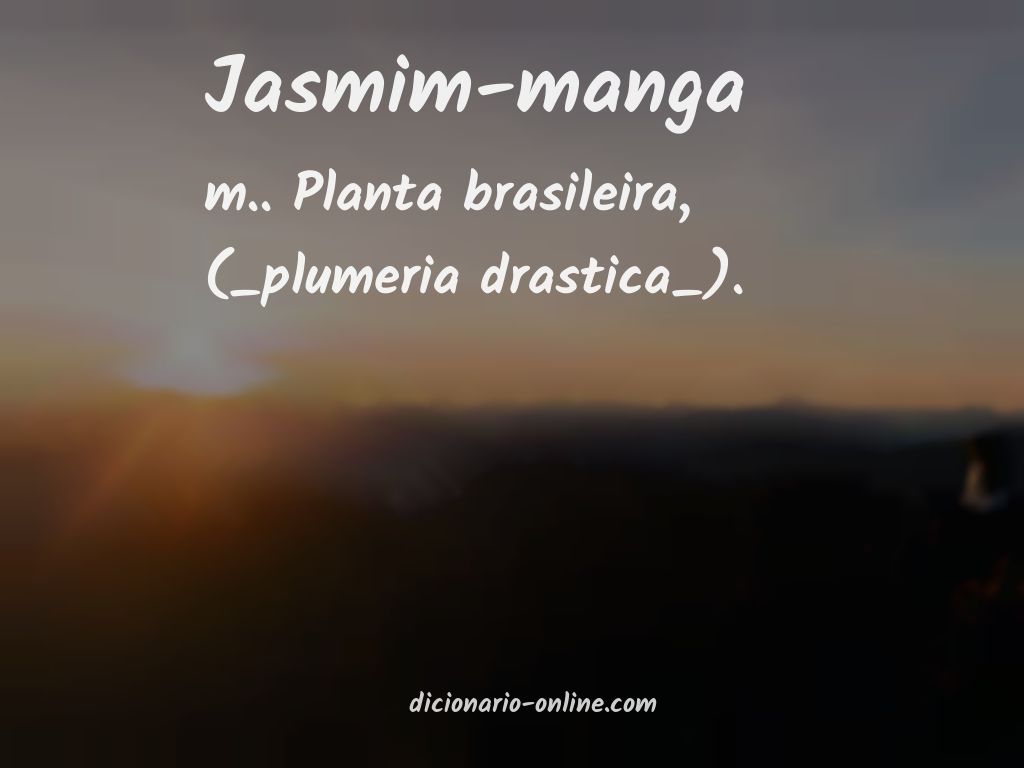 Significado de jasmim-manga