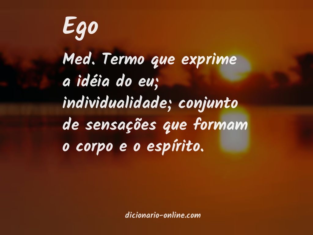 Significado de ego
