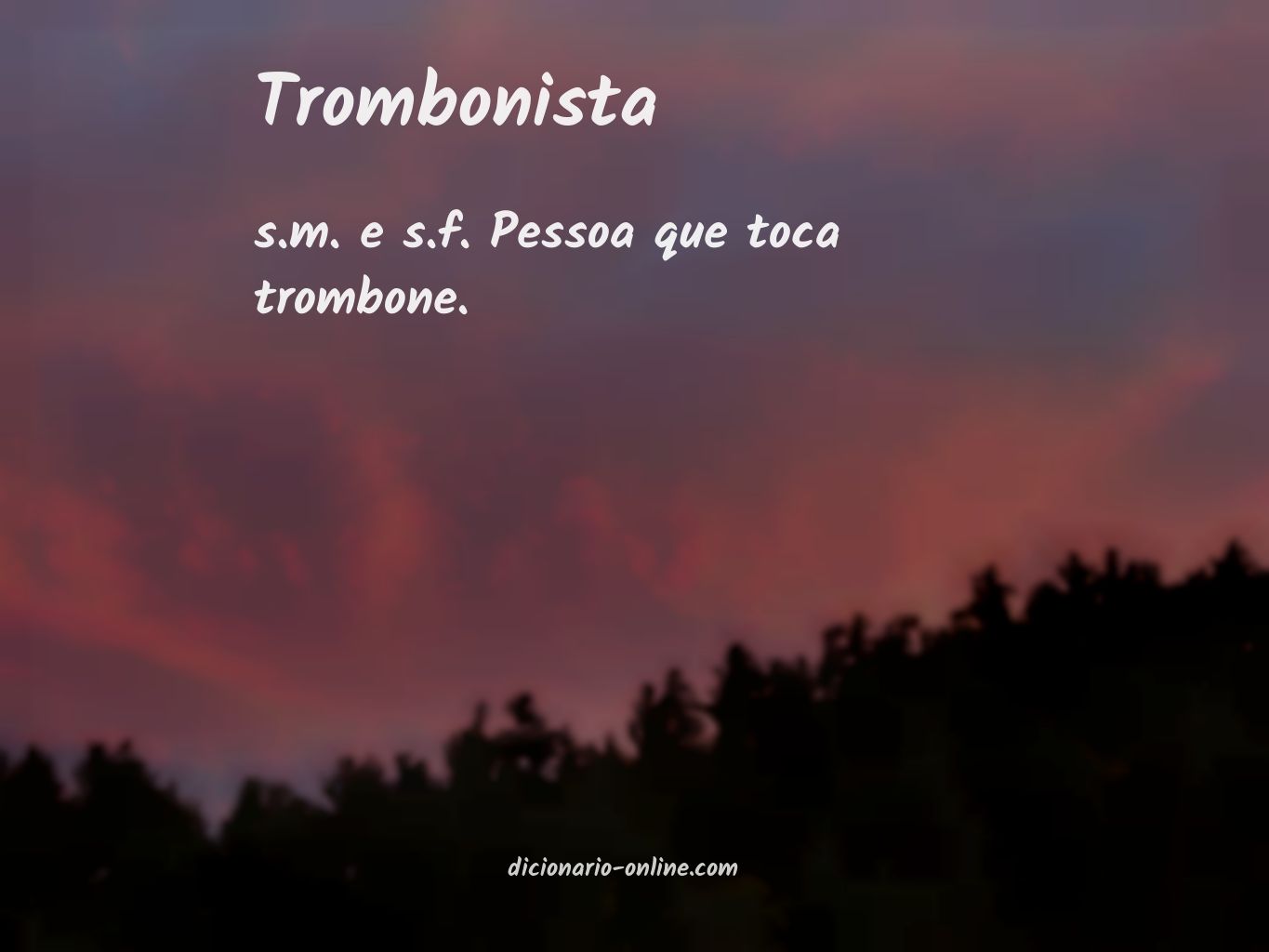 Significado de trombonista
