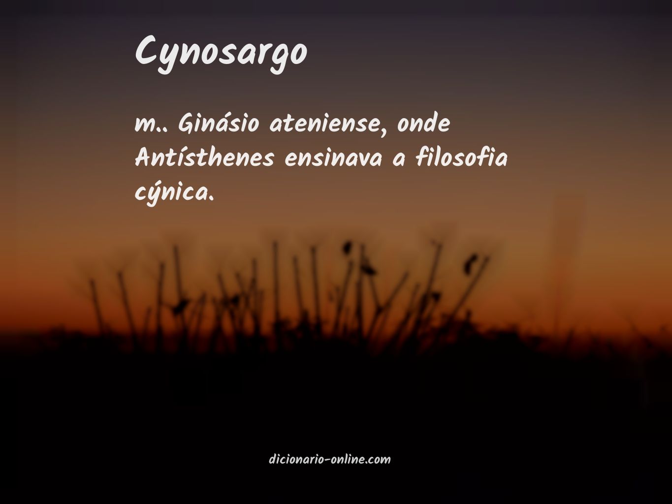 Significado de cynosargo