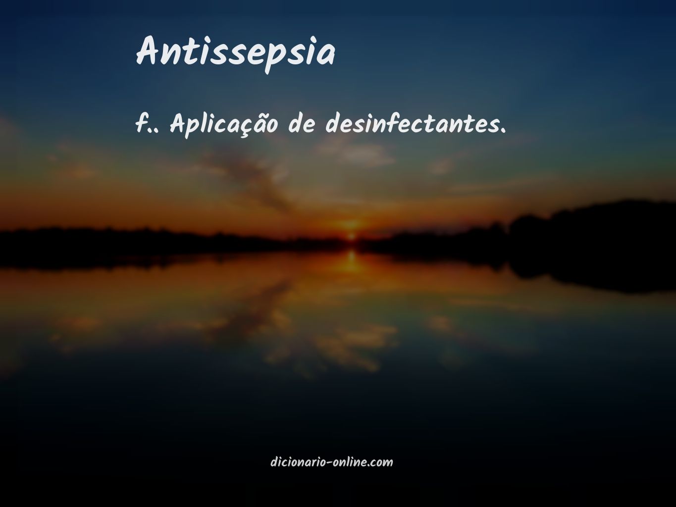 Significado de antissepsia