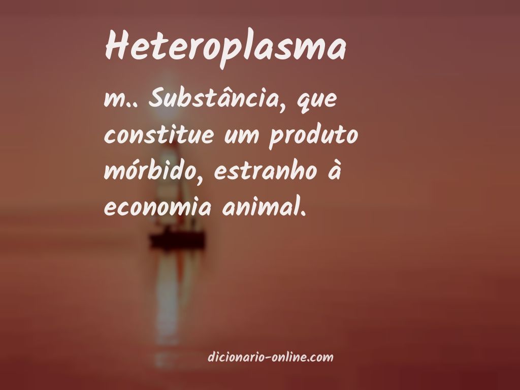 Significado de heteroplasma