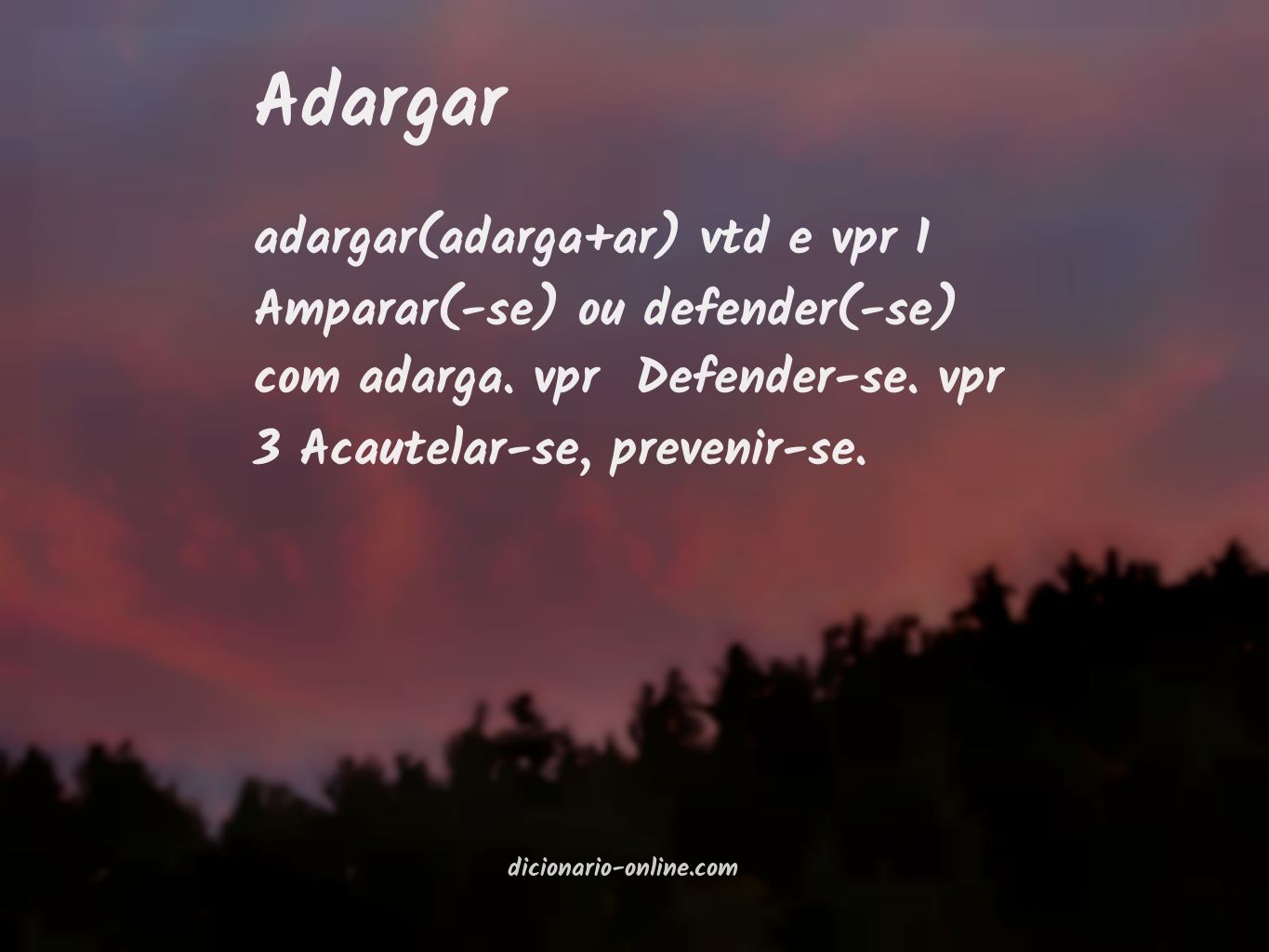 Significado de adargar