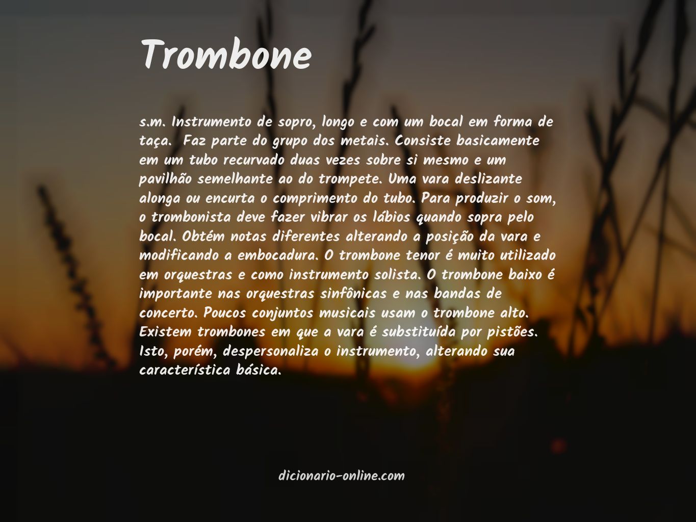 Significado de trombone