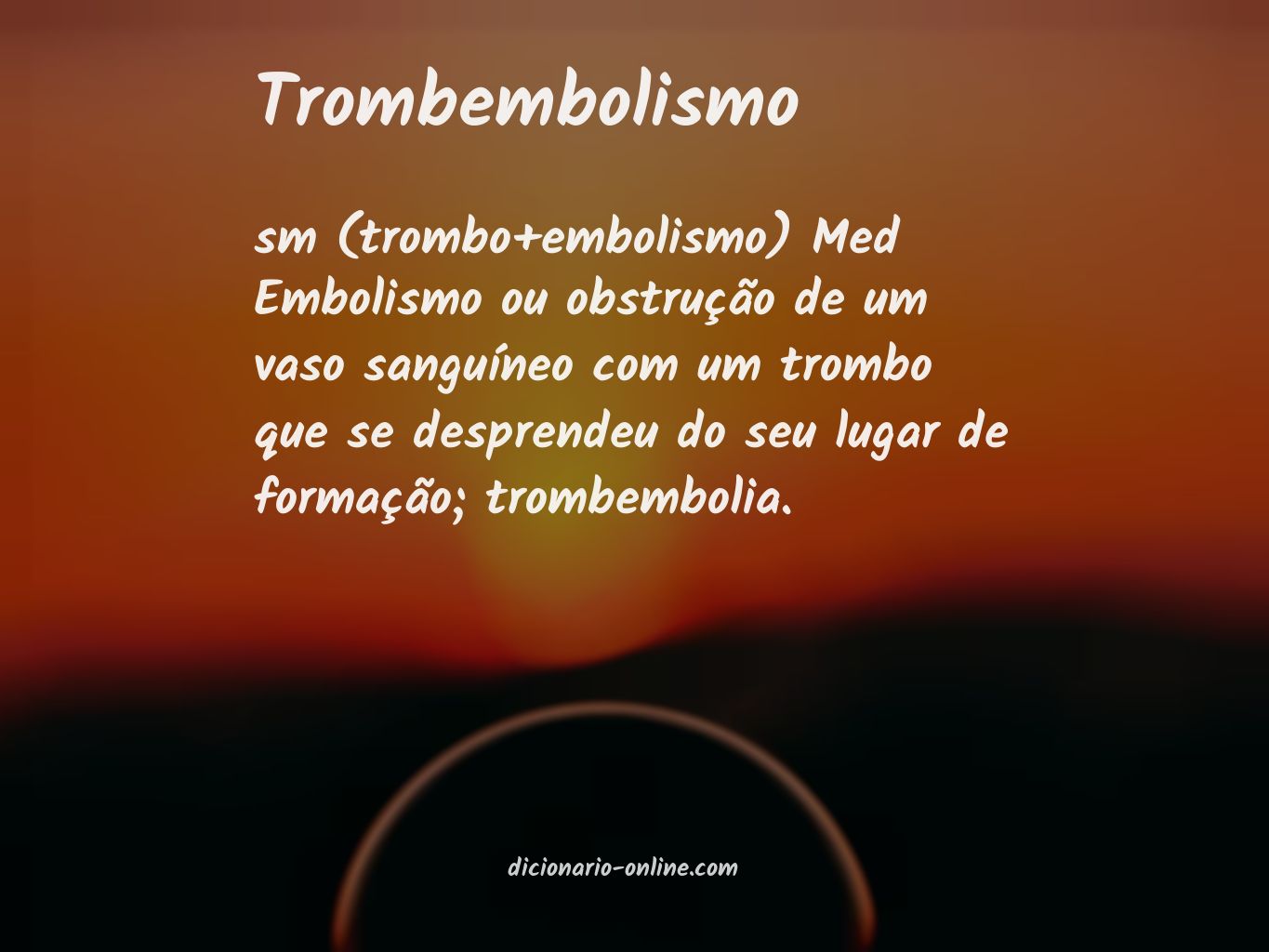Significado de trombembolismo
