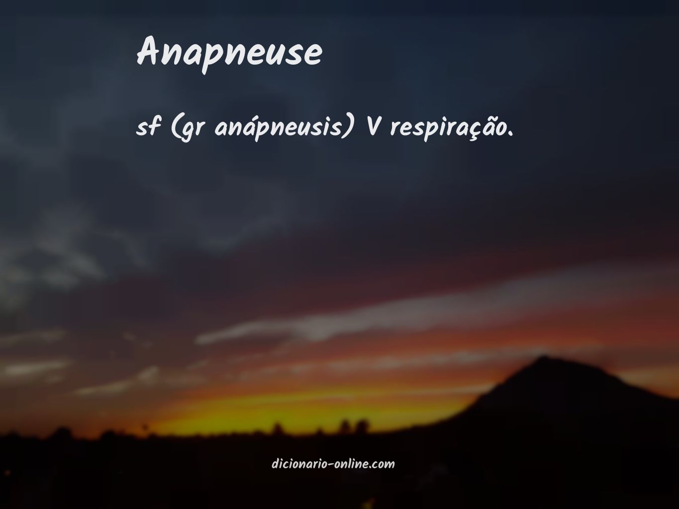 Significado de anapneuse
