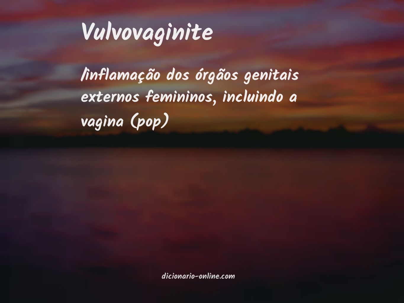 Significado de vulvovaginite