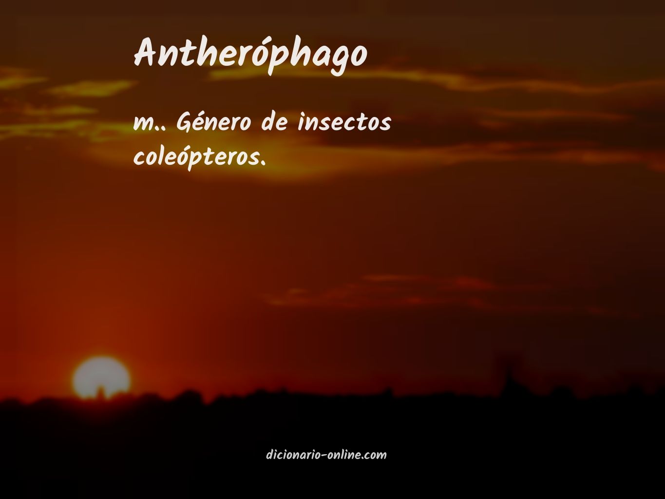 Significado de antheróphago
