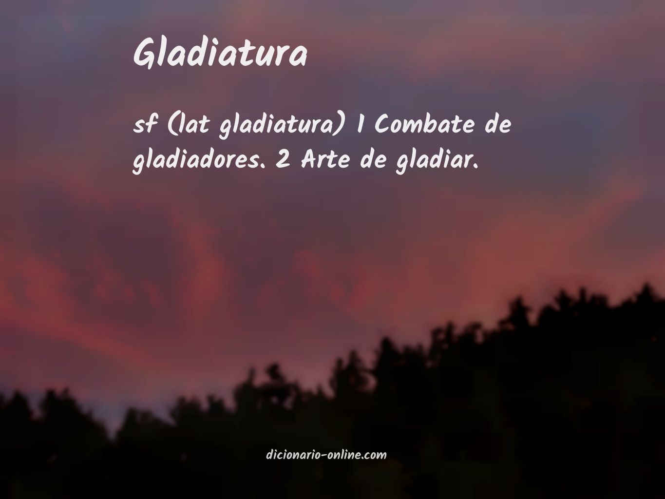 Significado de gladiatura