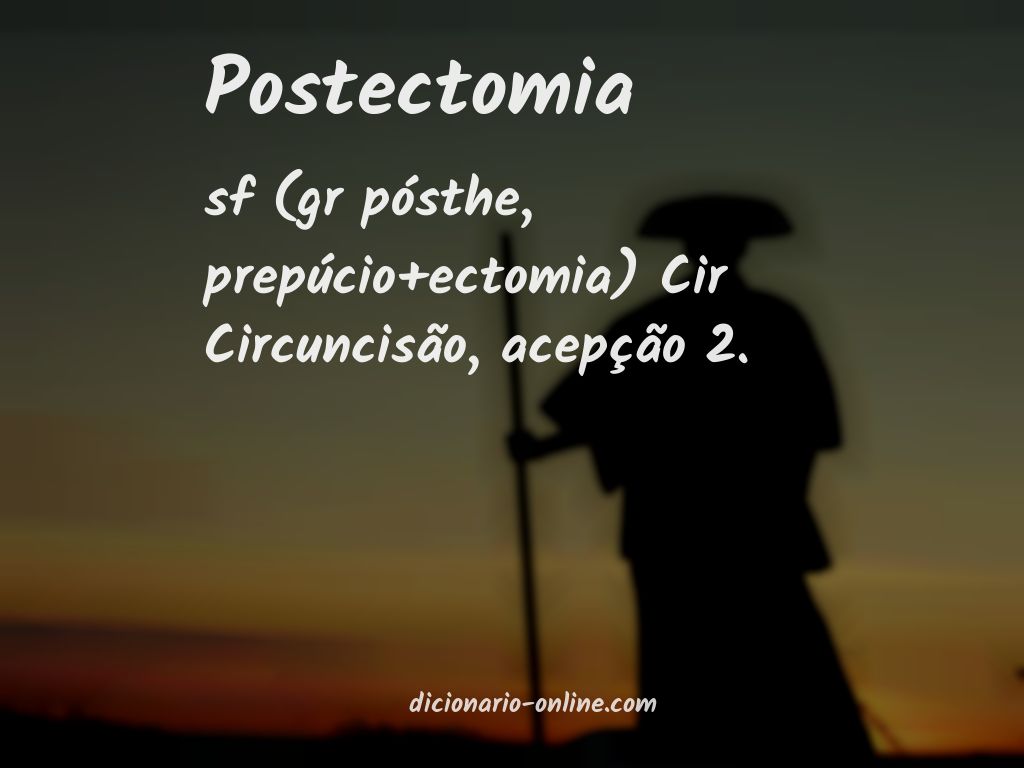 Significado de postectomia