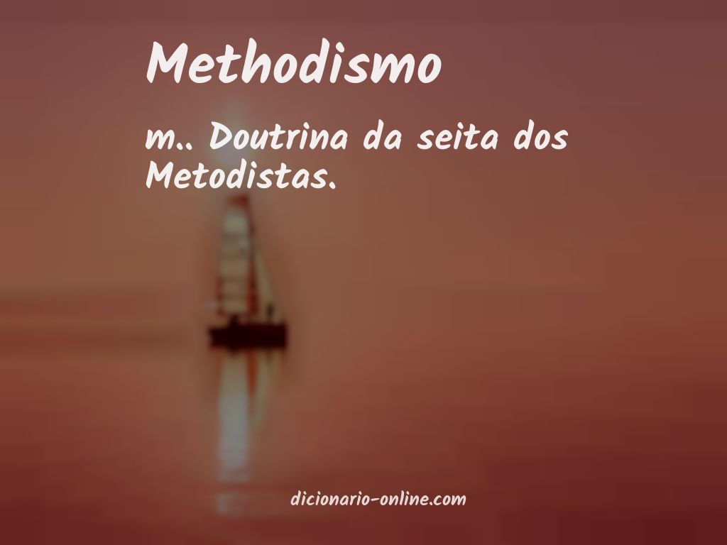 Significado de methodismo