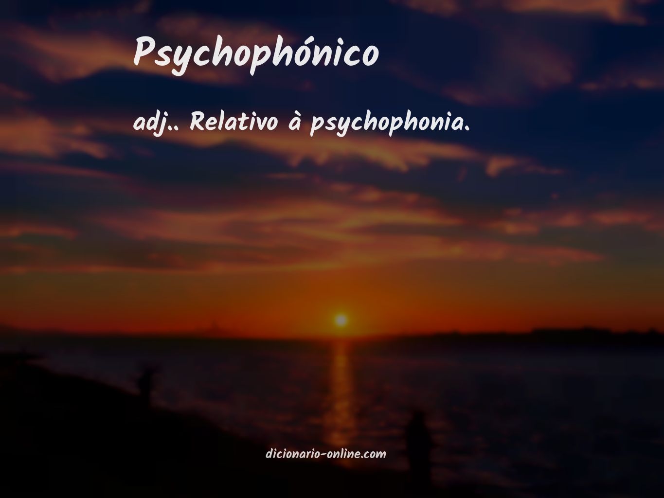 Significado de psychophónico