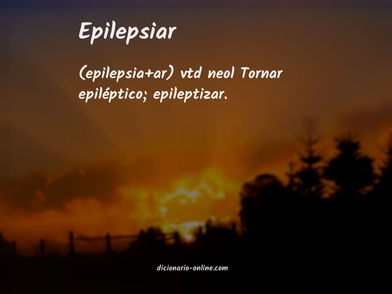 Significado de epilepsiar