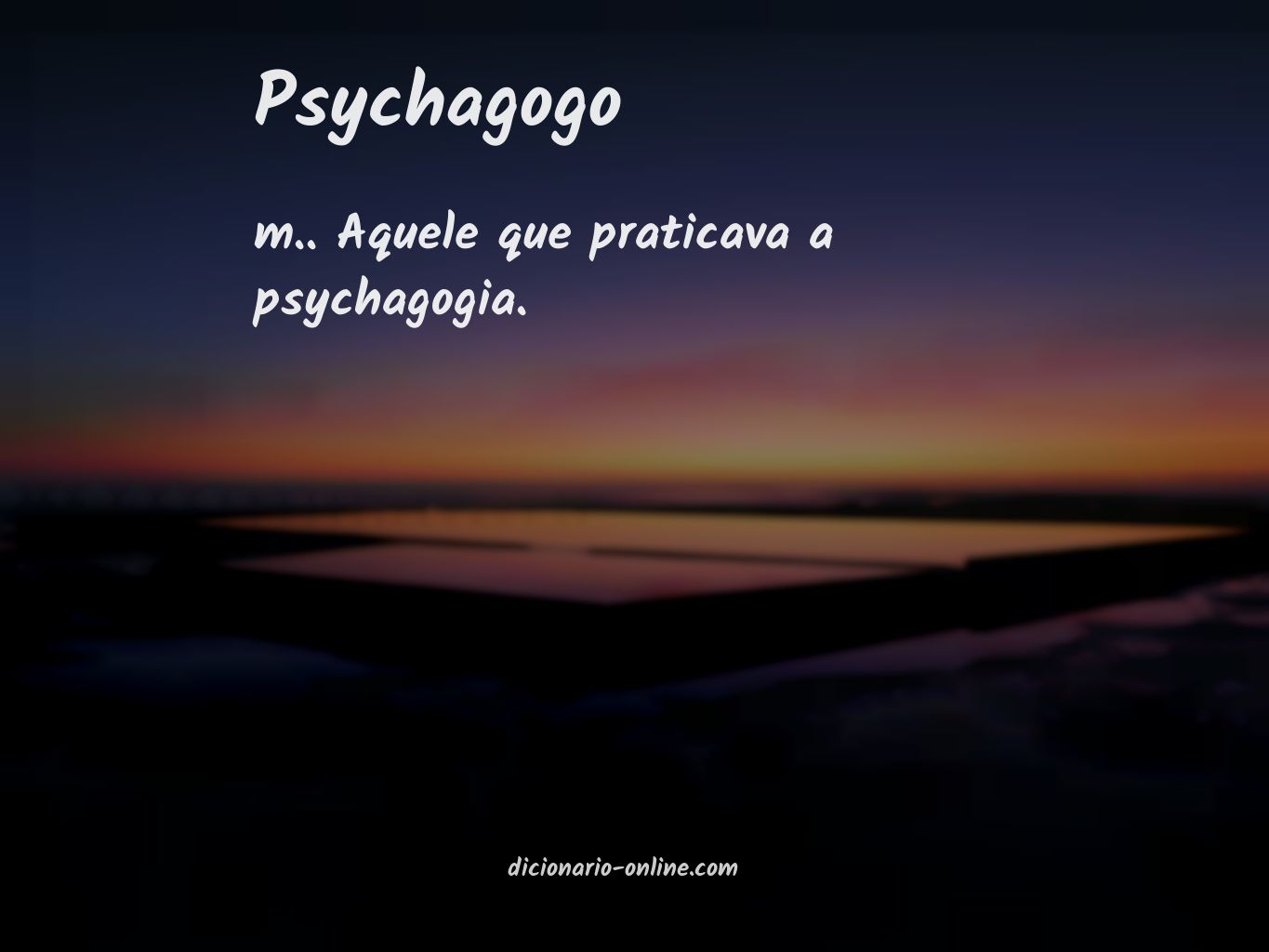 Significado de psychagogo