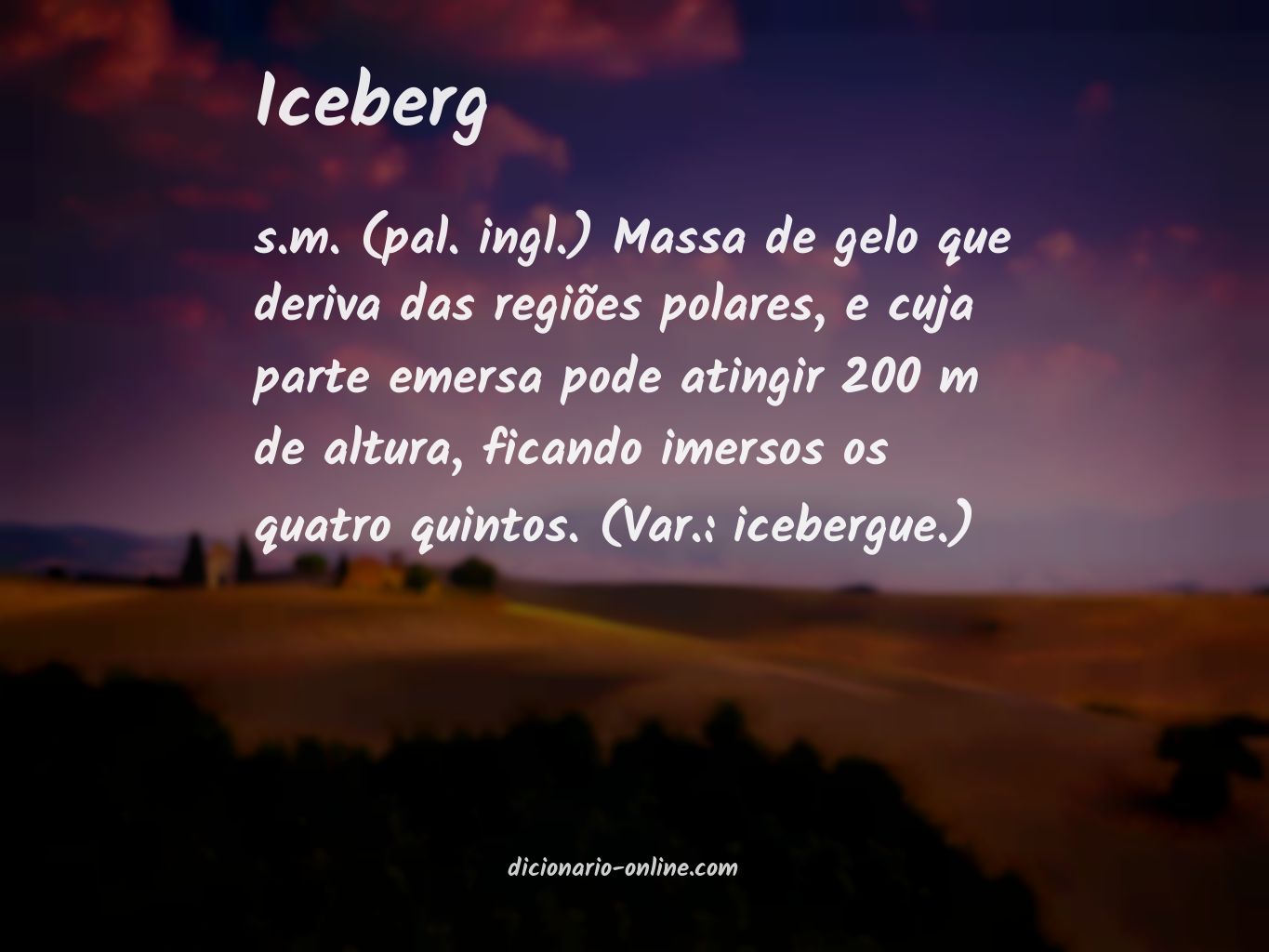 Significado de iceberg