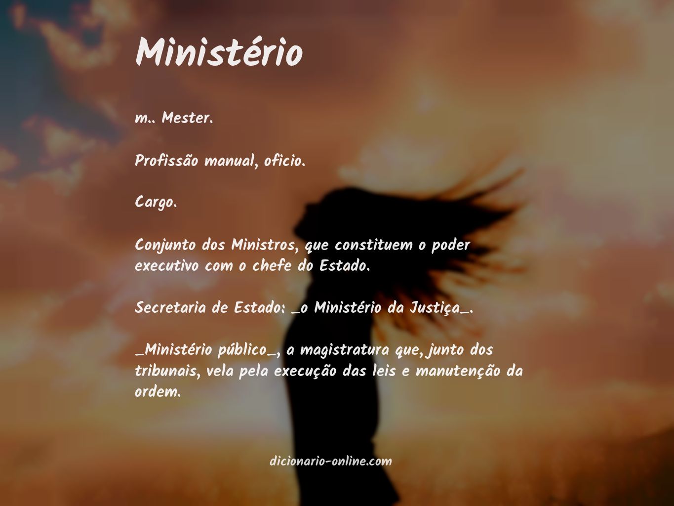 Significado de ministério