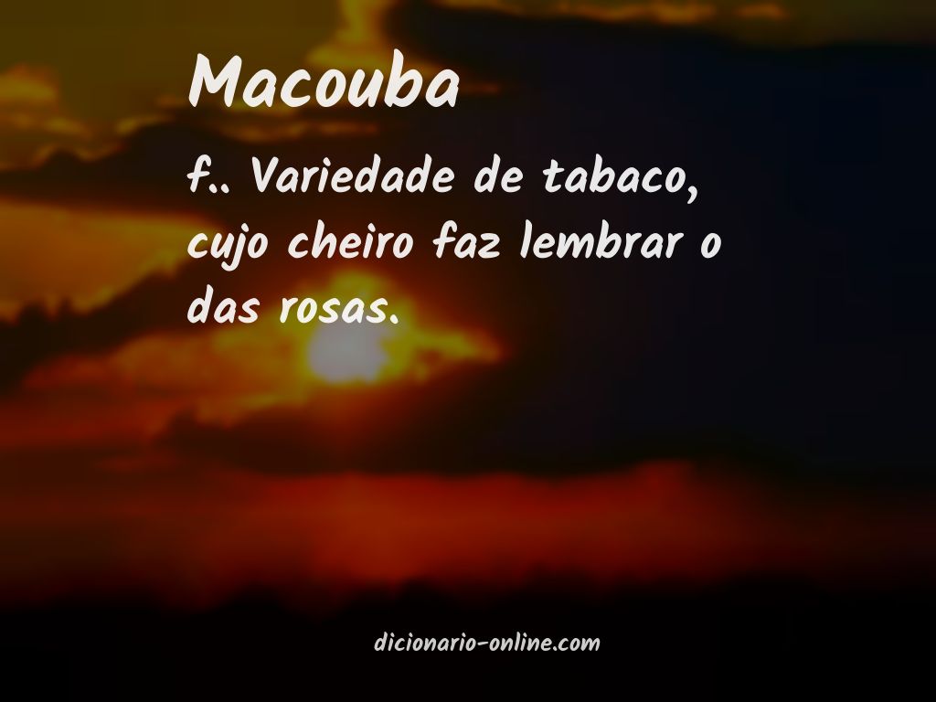 Significado de macouba