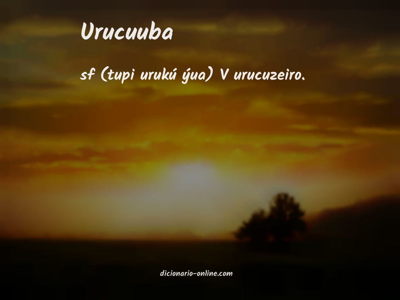 Significado de urucuuba