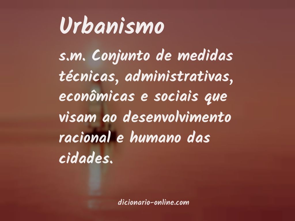 Significado de urbanismo