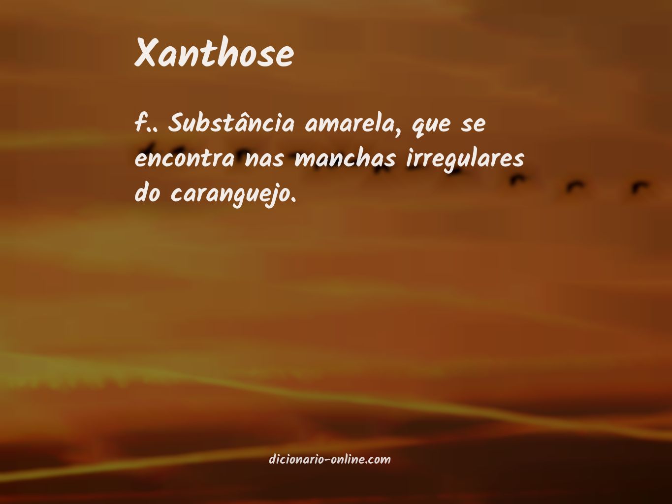 Significado de xanthose