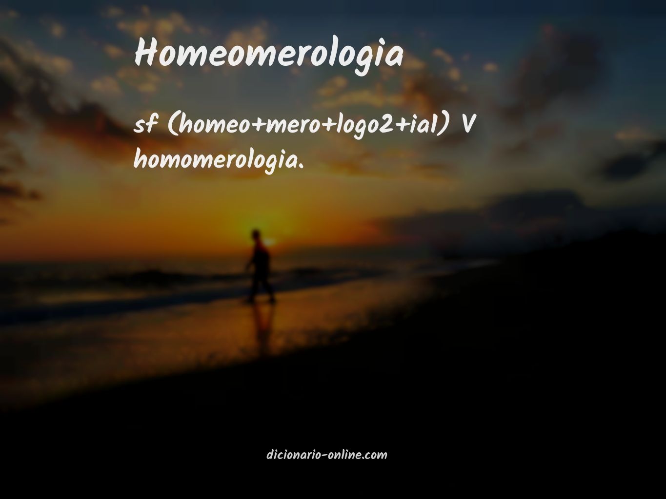 Significado de homeomerologia