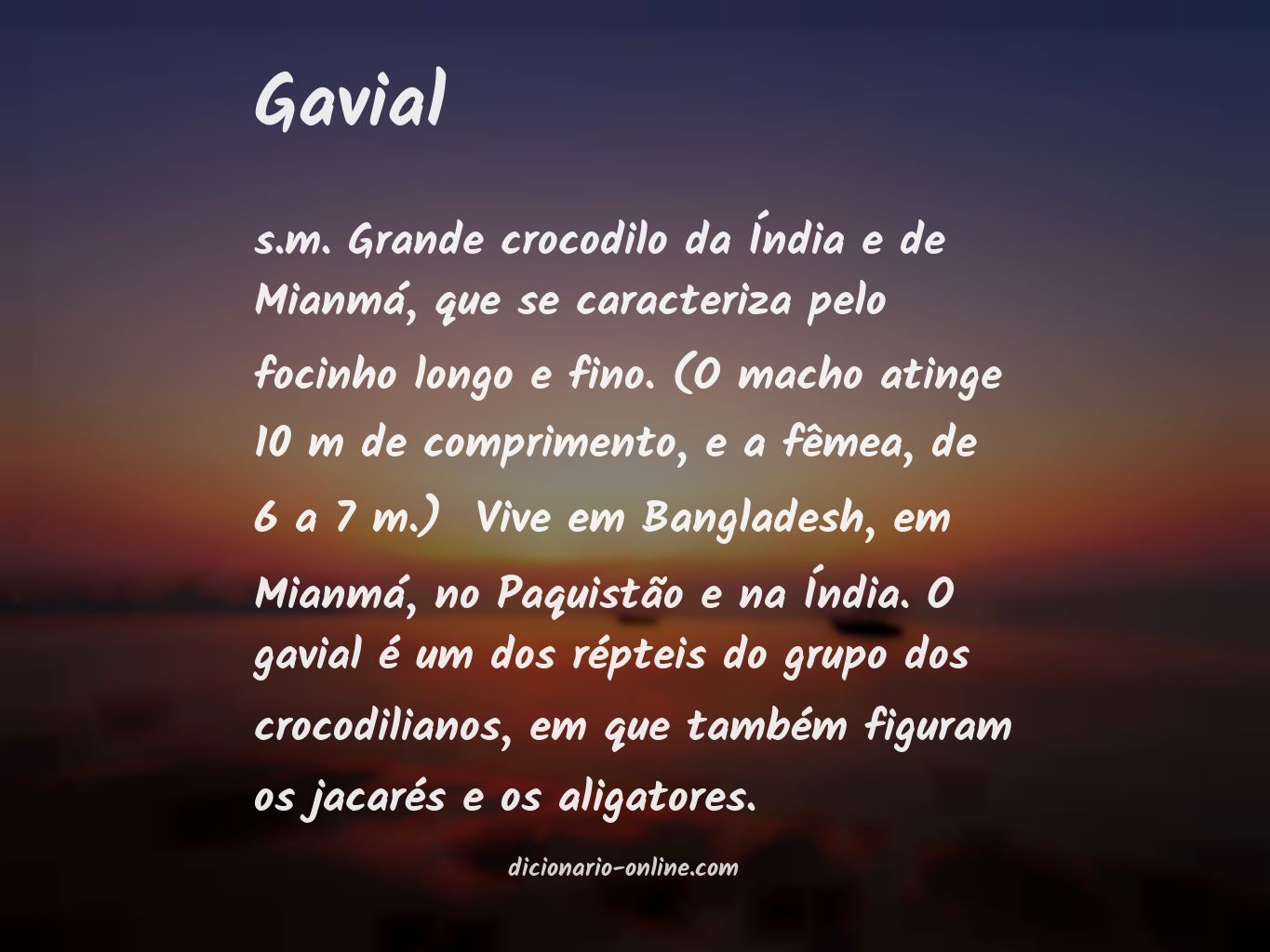 Significado de gavial