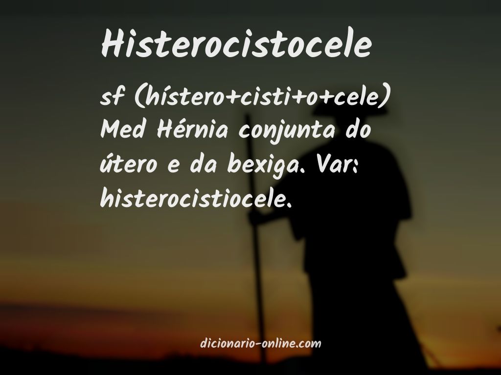 Significado de histerocistocele