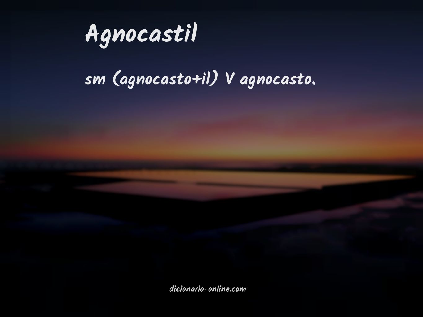 Significado de agnocastil