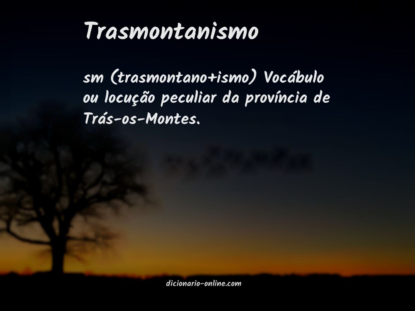Significado de trasmontanismo