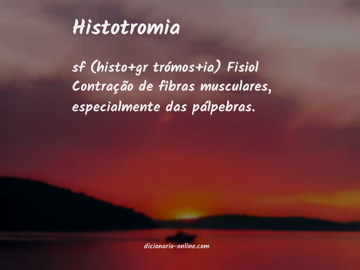Significado de histotromia