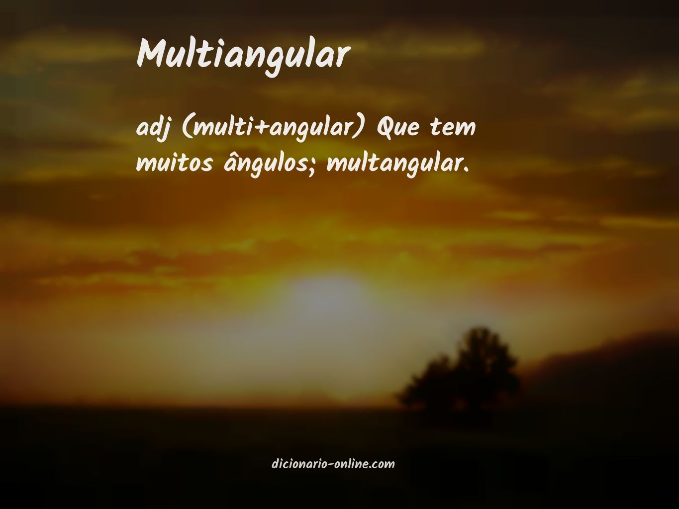 Significado de multiangular