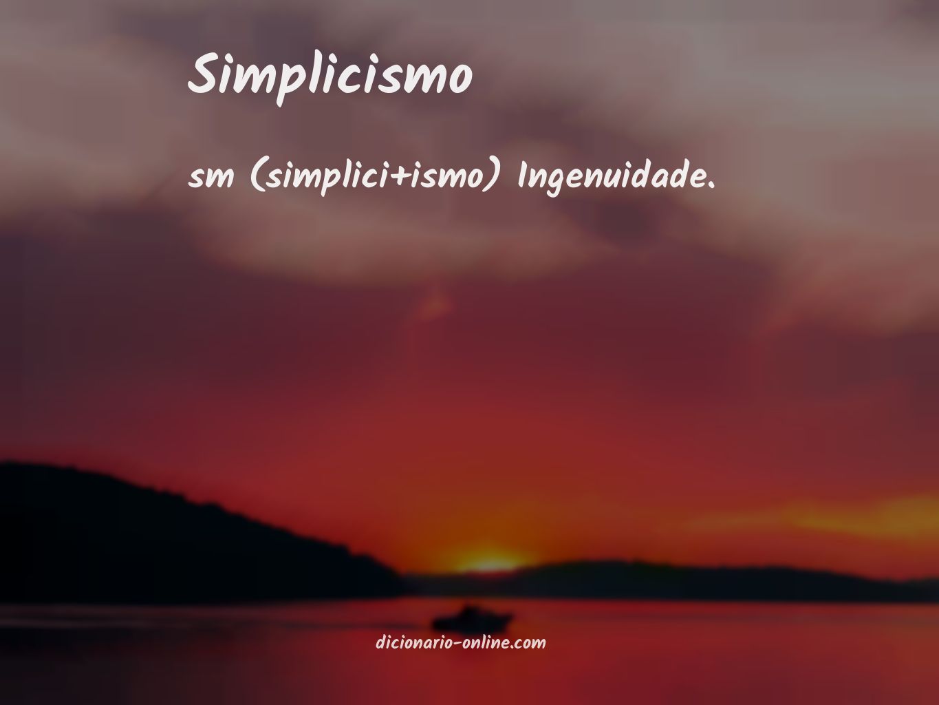Significado de simplicismo
