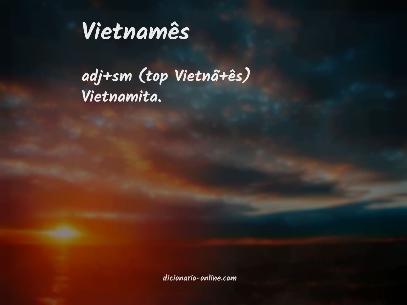 Significado de vietnamês